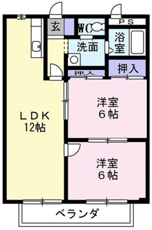 シティハイツＳＵＺＵＫＩⅢの物件間取画像